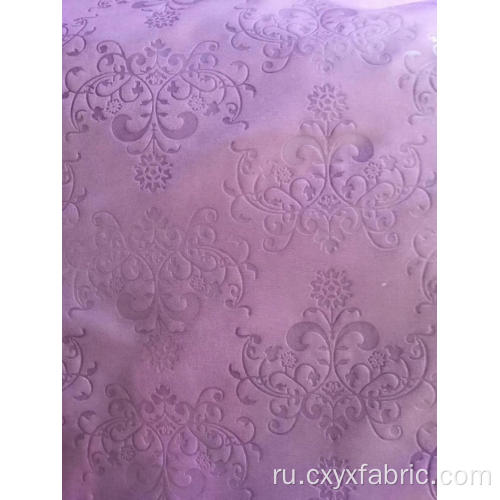 полиэстер розовый фиолетовый тиснение ткани